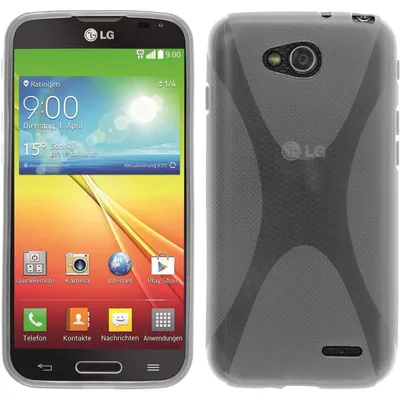 Produktbild von PhoneNatic Case kompatibel mit LG L90 - clear Silikon Hülle X-Style + 2 Schutzfolien