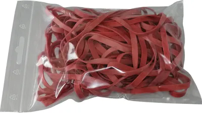 Produktbild von 100 g Gummiringe rot 130mm Ø 1,2 x 5 mm breit