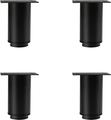 Produktbild von INF Verstellbare Möbelerhöhungen - Schrankbeine 4er-Pack Schwarz S