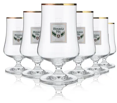 Produktbild von 6x Moravia Bierglas 0,4l Pils Gläser Pokalglas Biergläser Ritzenhoff