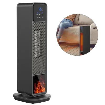 Produktbild von Tragbarer Heizlüfter 2200W, Keramikheizung mit Fernbedienung, Standheizung, Timer, Kalt/Warmfunktion, Heizgerät energieeffizient