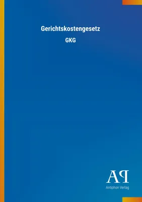 Produktbild von Gerichtskostengesetz