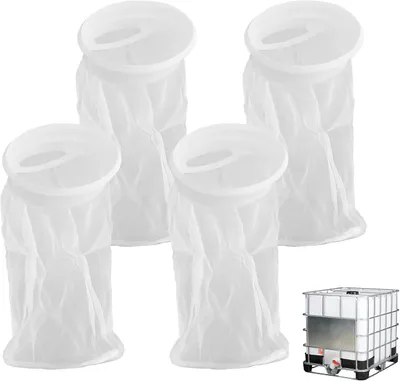 Imagen del producto de Juego de filtros IBC, con tapa de nylon, 4 unidades, para depósitos de agua de lluvia