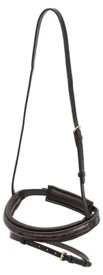 Produktbild von Kieffer Englisch kombiniertes Reithalfter COMFORT PARIS II, Farbe:Nas.Bd.brauner Lack-braun unterl.-, Größe:Warmblut / Nasenbd.40mm