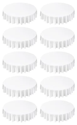 Produktbild von 10 x runde Tischdecken Tischwäsche 2286 mm, knitterfreier Tischdeckenschutz