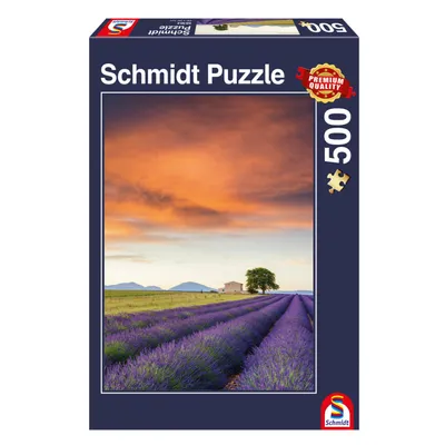Produktbild von 500 Teile Schmidt Spiele Puzzle Lavendelfeld, Provence 58364