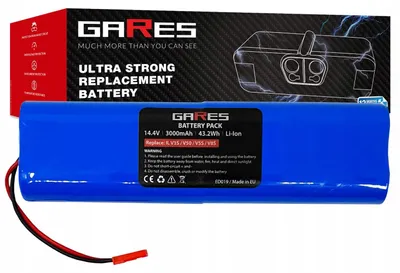Obrázek produktu pro GARES Akumulátor Baterie pro ILIFE 18650B4-4S1P-AGX-2 V3s Pro X750 | 14,4V 3Ah | Zesílená série High-Performance | Vysoký výkon |