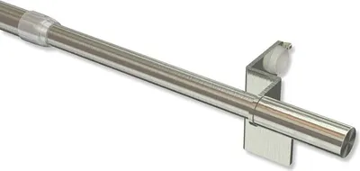 Produktbild von Interdeco Klemmfix Klemmstange, Scheibenstange Edelstahl-Optik Modell Fina, 50-80 cm