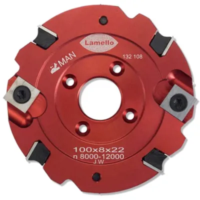 Produktbild von Lamello HW-Nutfräser, 100 x 8 x 22, Z4+V4, WS, NL | 132108