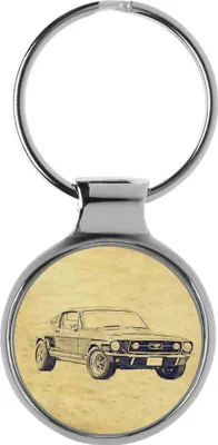 Produktbild von KIESENBERG 3D Schlüsselanhänger Geschenke für Mustang 1967 Fan A-6445