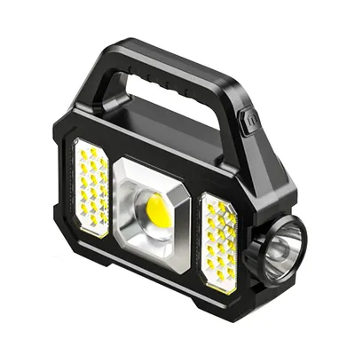 Produktbild von Solar LED Taschenlampe 1000LM USB wiederaufladbar 6 Modi Outdoor Camping Notfall Licht tragbar ABS Gehäuse