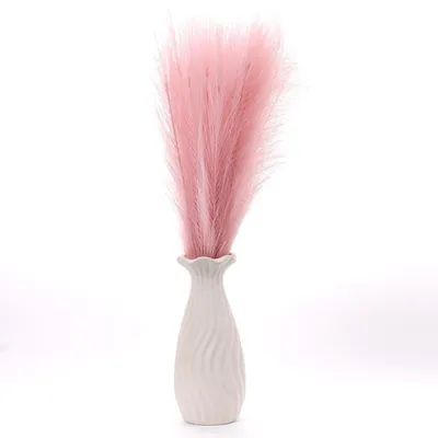 Produktbild von Pampasgras, 55 cm, Pampasgras-Dekoration, Trockenblumen-Dekoration, künstliches Pampasgras für die Heimdekoration (rosa, 20 Stück)