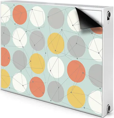 Produktbild von Magnet Heizung Verkleidung Abdeckung Heizung Heizkörperabdeckung 80x60 cm - Muster, geometrisch