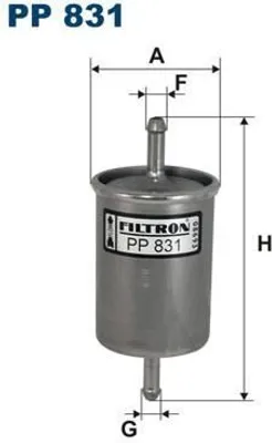 Produktbild von FILTRON KRAFTSTOFFFILTER Leitungsfilter PP 831