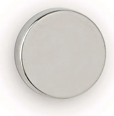 Produktbild von MAUL Magnet rund 10 Stück 2,5 kg Stahl Metall Neodym magnetisch Ø 1.2 x 0.3 cm silber