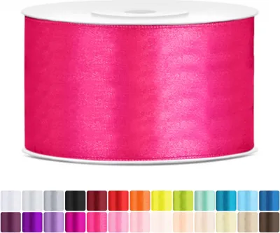 Produktbild von Satinband 50mm Pink - 25 Meter Rolle Geschenk- & Schleifenband
