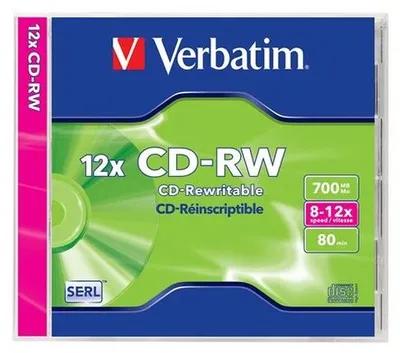 Obrázok produktu pre Verbatim 43147, 10x, CD-RW, 120 mm, 700 MB, Šperkovnica, 1 kusov