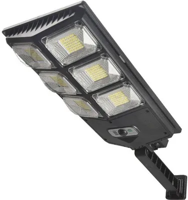 Immagine prodotto di Lampada solare ad arco da 6500K con sensore di movimento e telecomando.