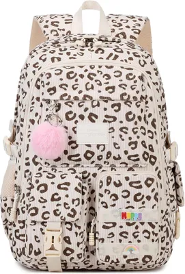 Image de Sac à dos pour l'école, modèle M, motif léopard