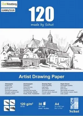 Obrázok produktu pre Schut kresliaci papier A4 120 g, 30 listov – skicár pre deti
