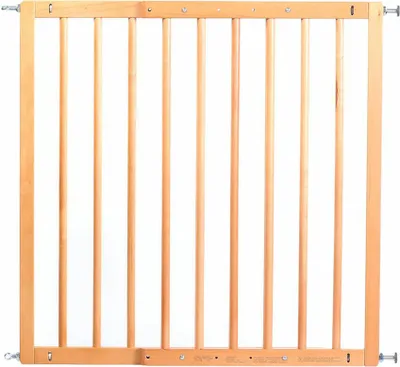 Image de reer Basic Barrière de sécurité à visser, Barrière de porte, Barrière d'escalier, Barrière de sécurité, en bois, 65.5 - 106 cm, 46977
