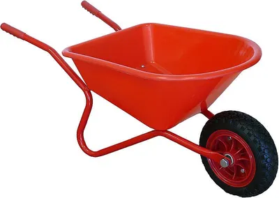Produktbild von Schubkarre aus Metall mit Kunststoffwanne ca. 8l Fassungsvermögen