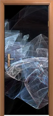 Produktbild von Türposter 80x200 cm Türaufkleber Türtapete Türfolie Klebefolie abstrakte fraktale Malerei