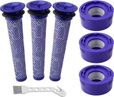 Produktbild von 6 Stück Sets Ersetzt Filter für Dyson V7 V8 SV10 Animal Absolute Motorhead Akku-Staubsauger, Vergleichen Sie mit Teilenummer DY-96566101 und DY-96747801