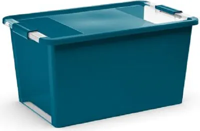 Produktbild von SuperSparSet 2x Mehrzweck Aufbewahrungsbehälter STORAGE mit Deckel | HxBxT 28x55x35cm | 40 Liter | Tür  | Behälter, Box, Aufbewahrungsbehälter, Aufbewahrungsbox