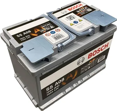 Produktbild von Bosch S5 A08 AGM Autobatterie Start-Stop 12V 70Ah 760A