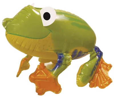 Produktbild von 1 Stück Folienballon AirWalker 'Adorable Froggy - Bezaubender Frosch', ca. 56 cm, ohne LOLLIPOP-Gasfüllung