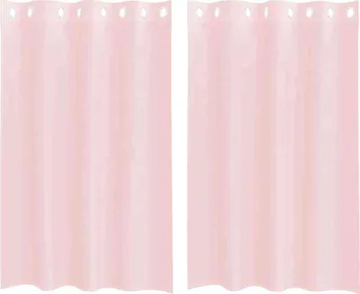 Produktbild von Voile Vorhänge mit Ösen 2 Stk. Hellrosa 140x175 cm