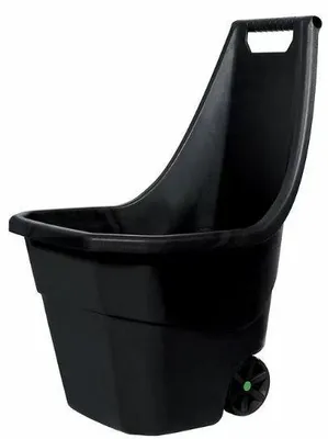 Zdjęcie produktu dla Prosperplast Load&go III, Ręczna taczka, 2 szt., Pełne koła, Plastik, Czarny, 95 l