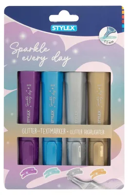 Produktbild von 4er Textmarker "Glitter"