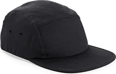 Immagine prodotto di Beechfield B654 | Cappello / Berretto / Cappello in tela a 5 pannelli - Colore: Nero - Taglia: Unica