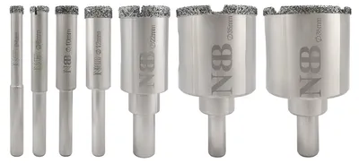 Diamantbohrer-Set 7-teilig 6-38 mm Nassbohren