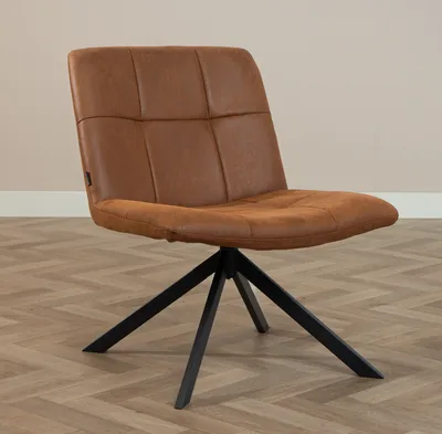 Produktbild von Bronx71 Ledersessel Eevi cognac drehbar
