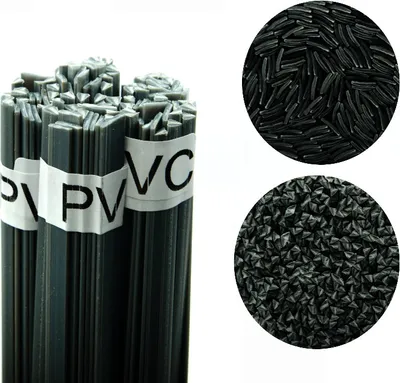 Produktbild von Rosfix PVC Kunststoffschweißdraht | 42 cm, Grau/Weiß, 100g | Schmelztemperatur 280-300°C | Für Wasserrohre, Fenster, Bodenbeläge