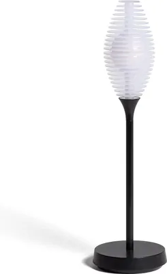 Produktbild von LED Tischlampe Tragbar für Außen mit wiederaufladbarem USB-Akku aus Metall Dukuza Schwarz