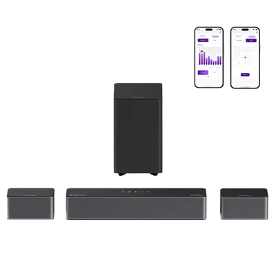 Produktbild von ULTIMEA 5.1 Surround Soundbar, 3D Virtueller Surround Sound System, Bass Einstellbar Soundbar mit Subwoofer und Rear-Lautsprechern