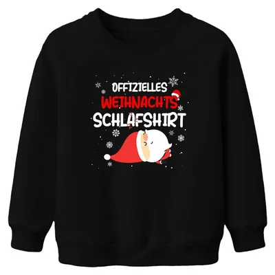 Obrázok produktu pre Oficiálne vianočné tričko na spanie Father Christmas Santa - Christmas Xmas Christmas Uni detský sveter, čierna, 104