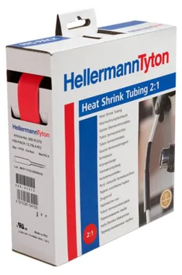 Productafbeelding van Hellermann Tyton 300-32542, krimpkous, polyolefine, rood