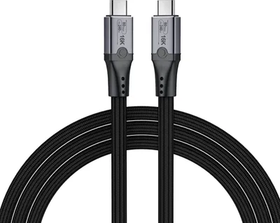 Produktbild von 80Gbps für Thunderbolt 5 - USB-C zu USB-C Video Display Kabel 1m -120Gbps, 240W