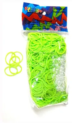 Zdjęcie produktu dla Opakowanie gumek receptorek: neonowa zieleń