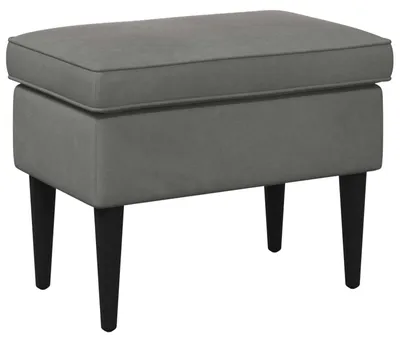 Obrázek produktu pro Stolička na Nohy Tmavě šedá 55 x 35 x 41 cm Samet