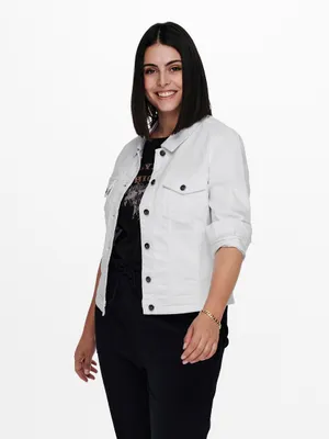 Produktbild von ONLY 15237814, Erwachsener, Regular fit, Baumwolle, Polyester, Elasthan, Weiß