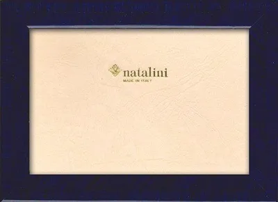 Immagine prodotto di Cornice per foto per casa e ufficio - 1 pezzo - blu scuro - legno di tulipier - 13x18 cm