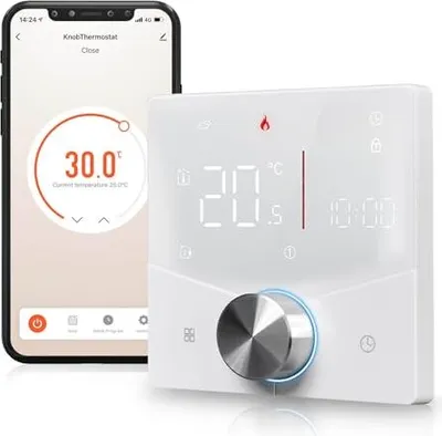 Produktbild von Smart Thermostat, Wi-Fi-Raum-Thermostat, programmierbar, Alexa Echo/Google Home, Smart Life/Tuya-Anwendung