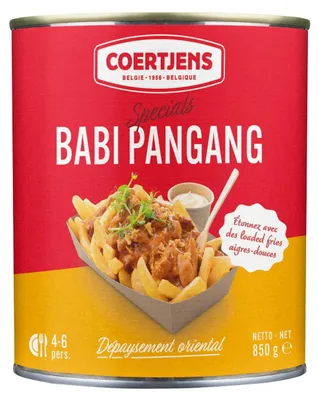 Produktbild von Coertjens Babi Pangang 850g – Traditionelles, zart mariniertes Schweinefleisch