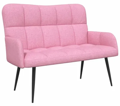 Obrázok produktu pre vidaXL dvojmiestna pohovka ružová 115 x 61 x 87 cm látková